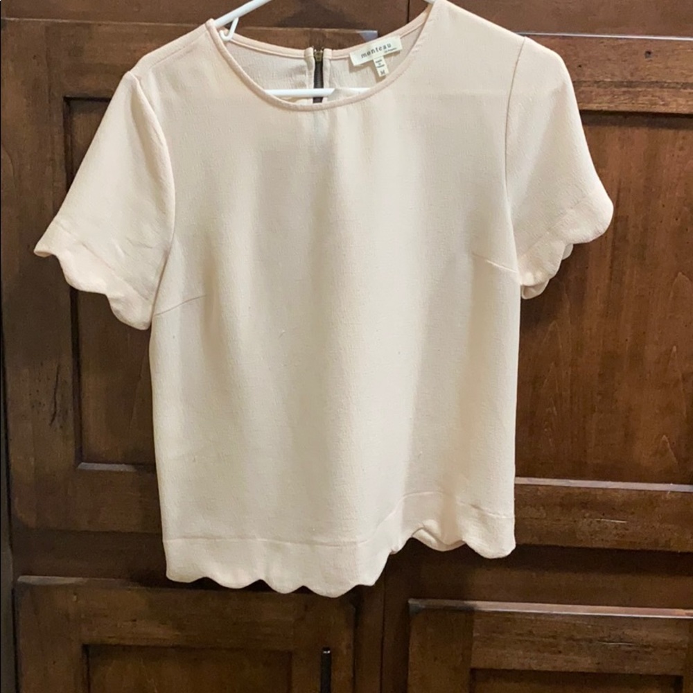 Blush pink dressy top